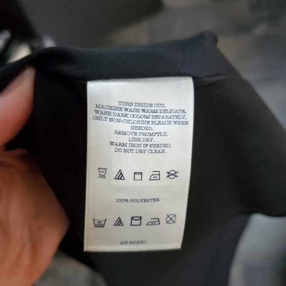 Lands End Canvas Pleated Ballet Dress, Black, Sleeveless Fit & Flare Size 6 - Picture 15 of 15